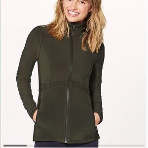 Lululemon Round Trip Jacket - Olive Green Great Condition